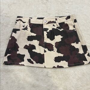 Altered State Cow print skirt large
